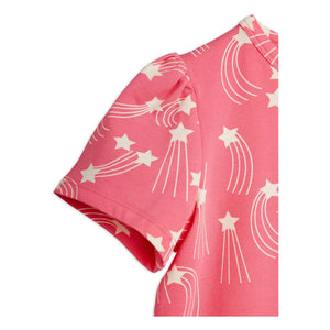 Mini Rodini - Stars Organic Cotton T-Shirt | Pink