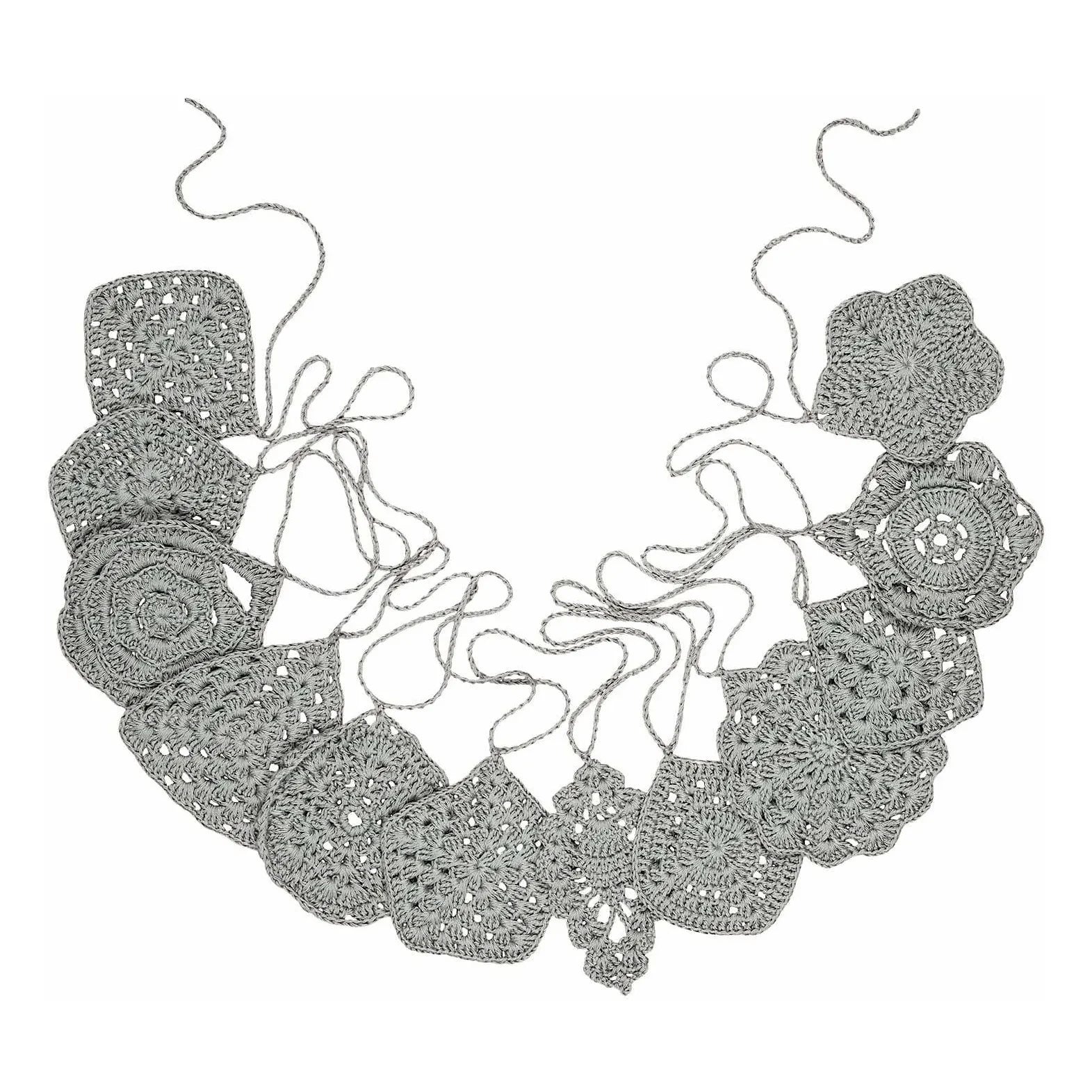 Numero 74 - Hand-Knitted Decorative Chain | Silver S034
