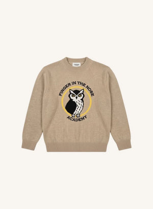 Finger in the nose - Pul Sally Academy Merino Wool | Taupe Brown