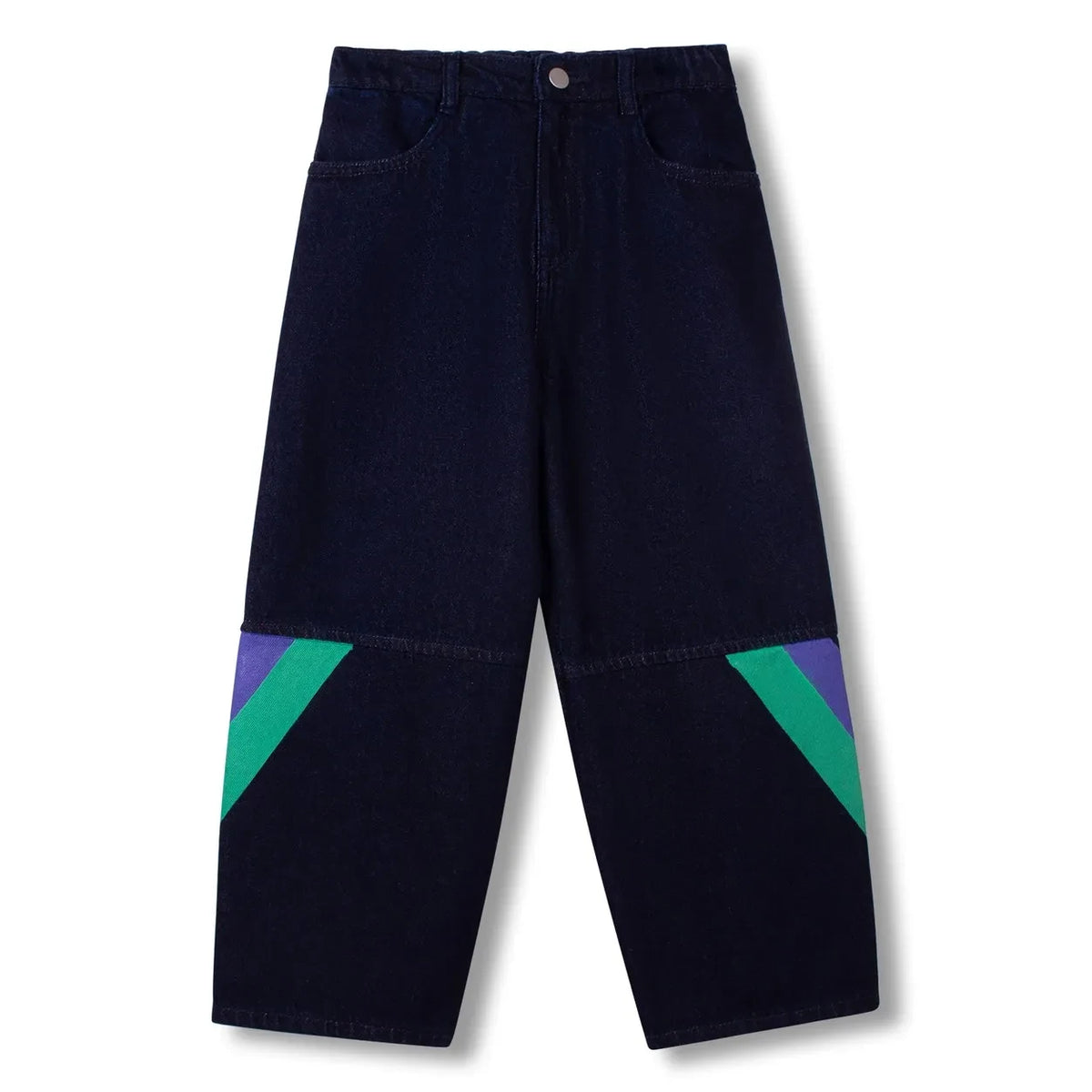 Wynken - Striped Jeans | Green