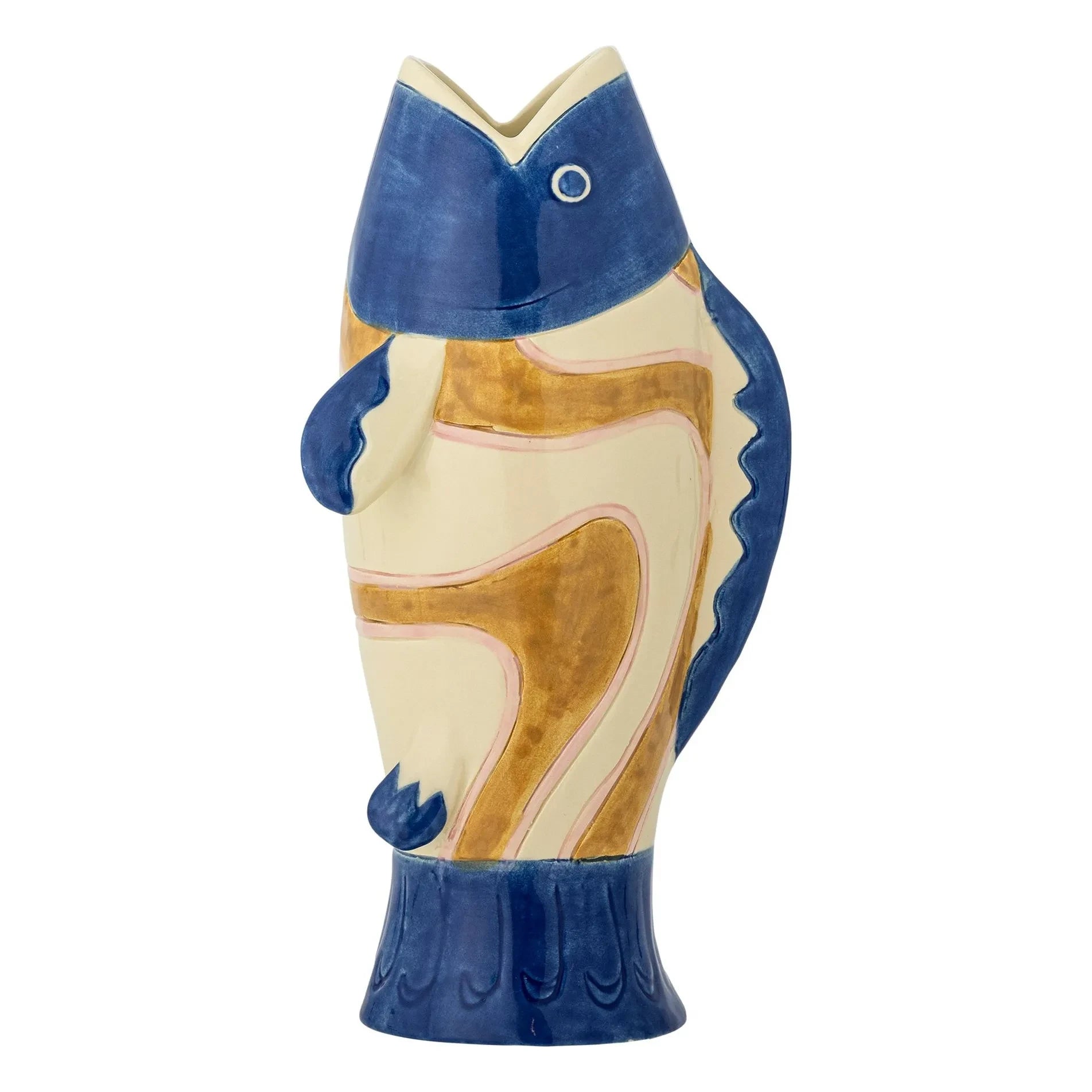 Bloomingville - Irving Ceramic Vase | Blue