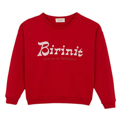 birinit - Chili Birinit organic cotton sweatshirt | Red