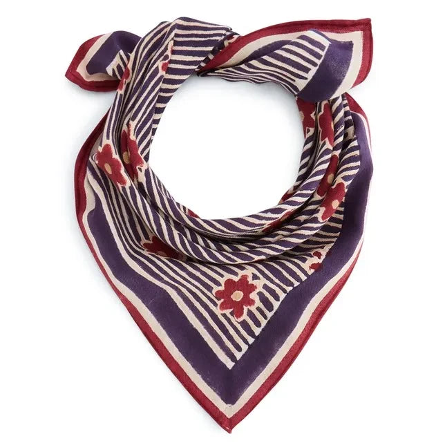 Apaches - Small Manika Striped Scarf | Navy