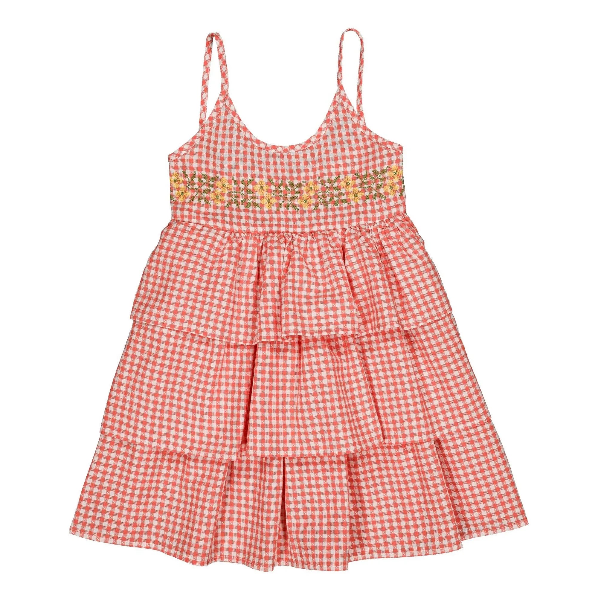 Hello Simone - Zora Vichy Dress | Red