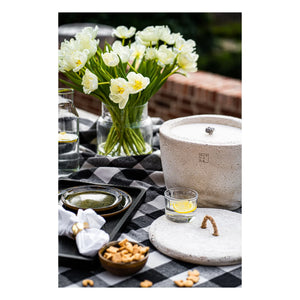 Mon Dada - Neutral Scented Outdoor Candle with Cover | White/Ecru