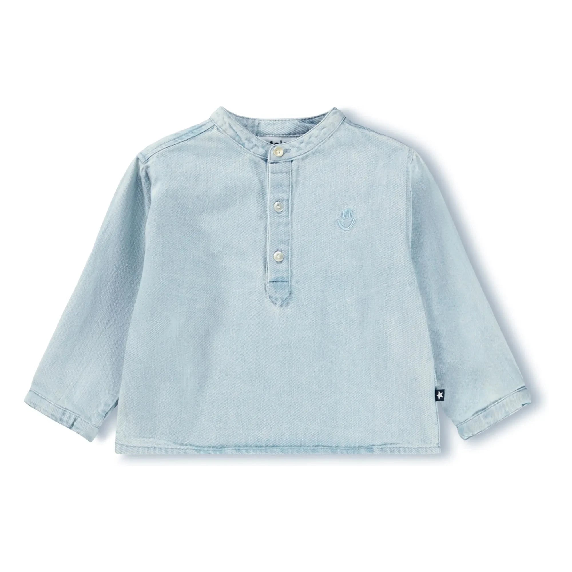 Molo - Enoz Denim Organic Cotton Shirt | Indigo Blue