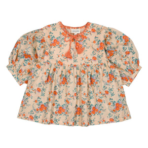 Louis Louise - Poonam Fleurie Blouse | Beige Pink