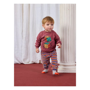 Bobo Choses - Roll The Dice Sweat Organic Cotton | Brown