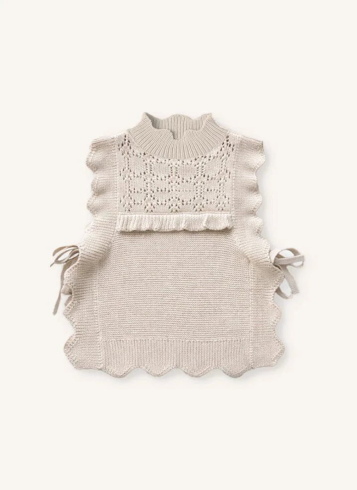 Fliink - Julie Sleeveless Sweater | Ecru