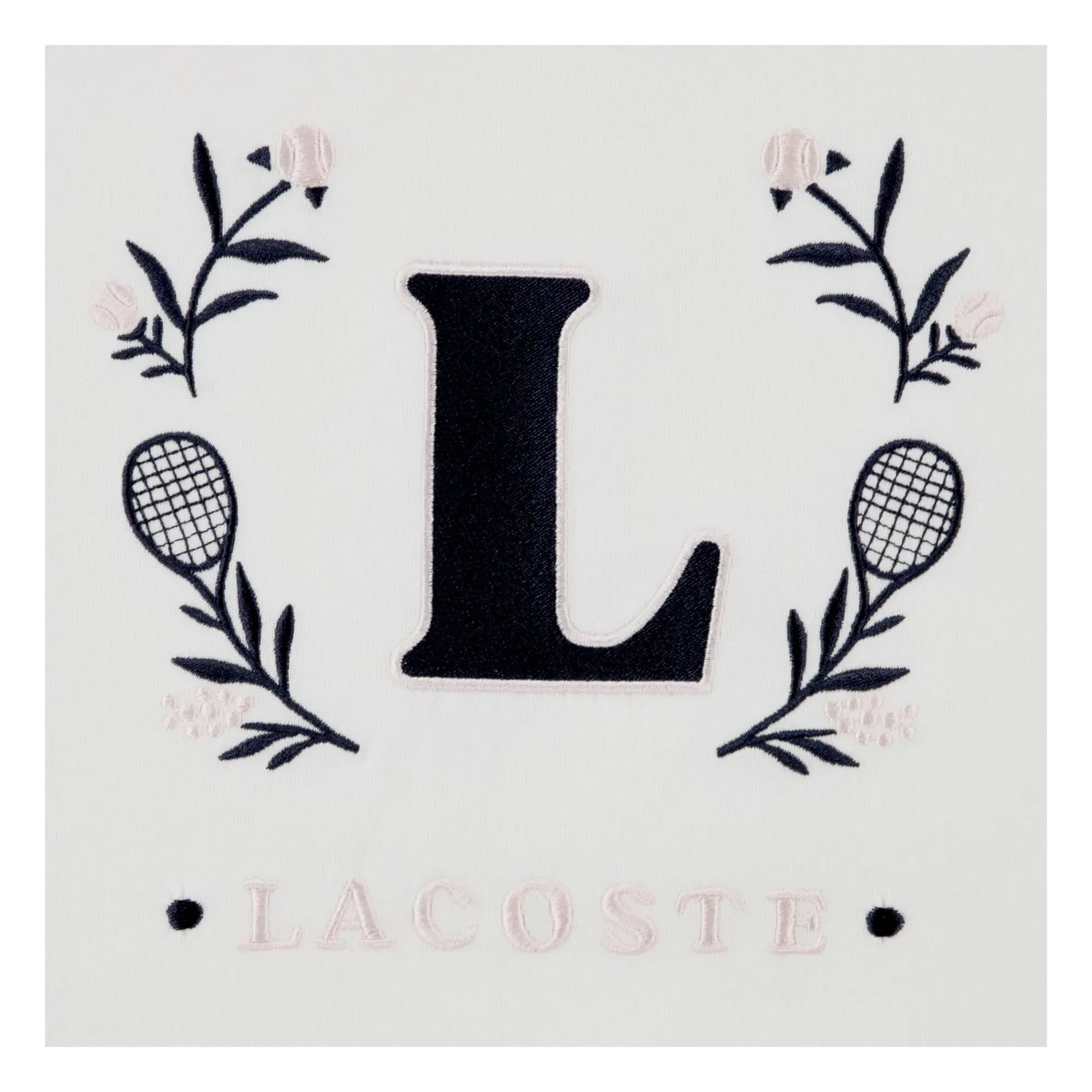 Lacoste - T-shirt with L Contrast Collar Organic Cotton | Off-White