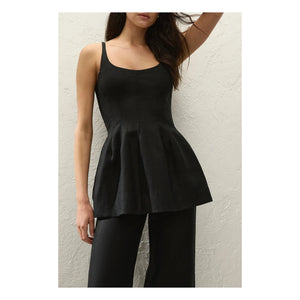 Faithfull the Brand - Syna Linen and Cotton Top | Black