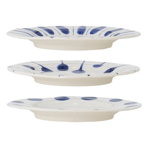 Bloomingville - Linora dessert plates - Set of 3 | Blue