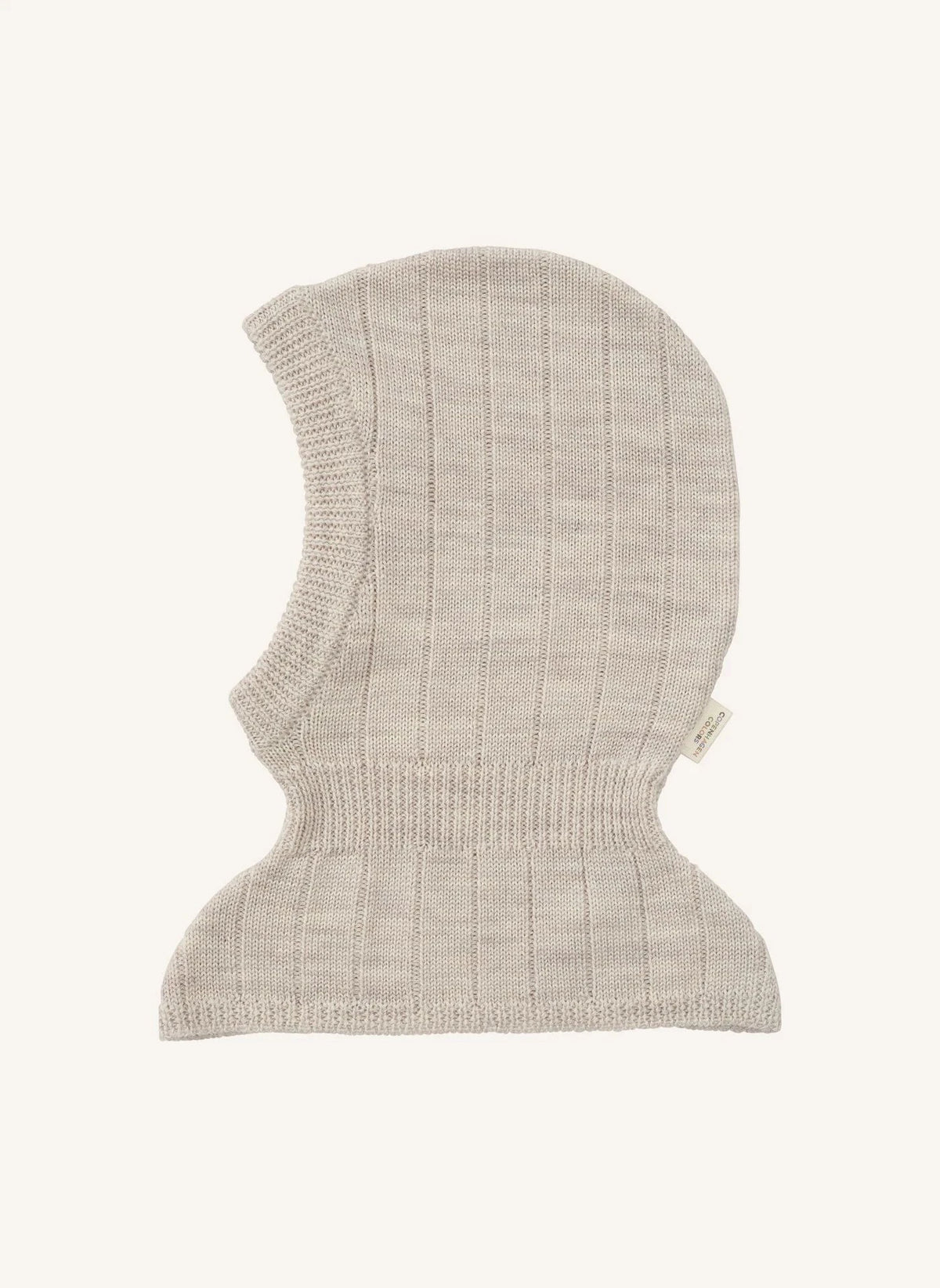 Copenhagen Colors - Merino Wool Ribbed Balaclava | Cream