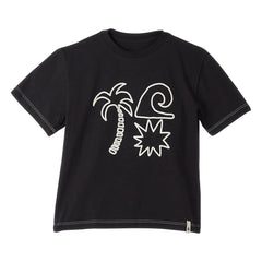 Fabula - Palm Tree T-Shirt | Black