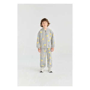 Bobo Choses - Organic Cotton Saucer Hooded Sweatshirt | Heather Grey