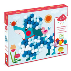 Djeco - Plush Table Dogs | Blue