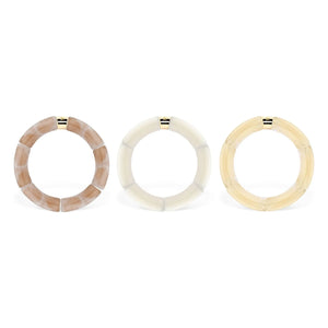 Parabaya - Bileklik Cream Mono 3 | Cream