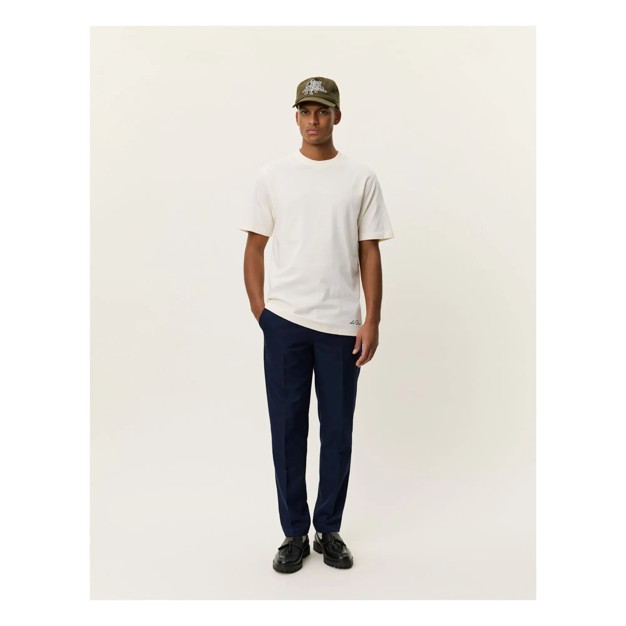 Les Deux - Ben Artist Cotton T-Shirt | White