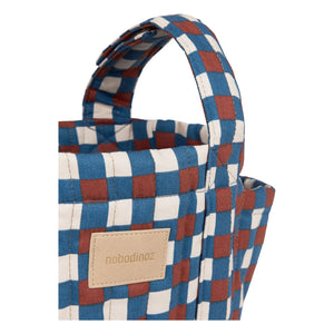 Nobodinoz - Hyde Park Mosaic Baby Stroller Organizer Bag | Blue