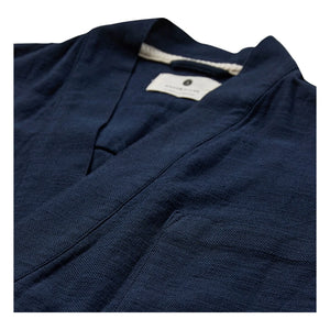 Anerkjendt - Akjesper Twill Short Sleeve Kimono | Dark Blue