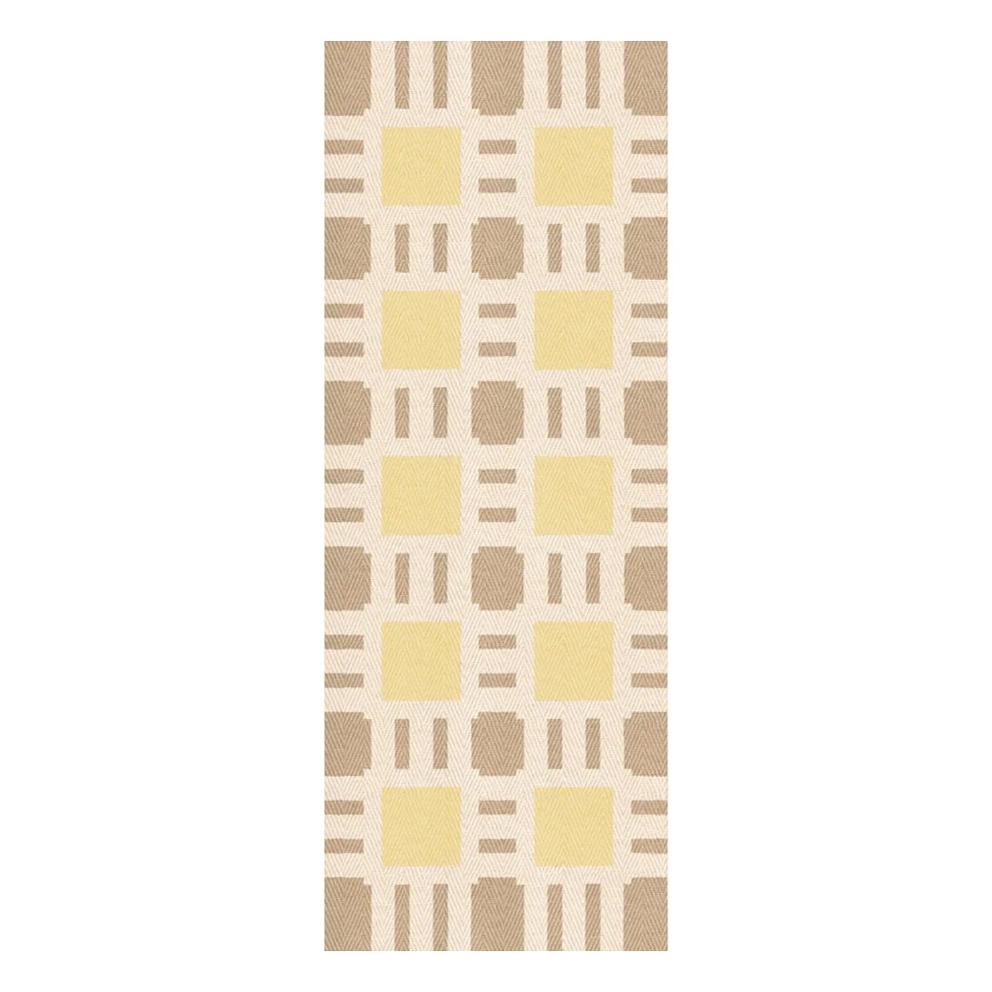 Layered - Late Breakfast Jute Runner Rug, Evelina Kroon | Light Yellow
