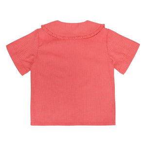 Sticky Lemon - Citron Petits Carreaux Blouse | Coral
