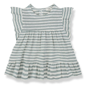 1+ in the family - Canadell Linen Dress | Aqua Green