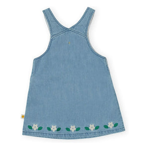 Goldie + Ace - Strawberry Denim Apron Dress | Blue