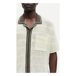 Samsoe Samsoe - Sapercy Short Sleeve Knit Shirt | White