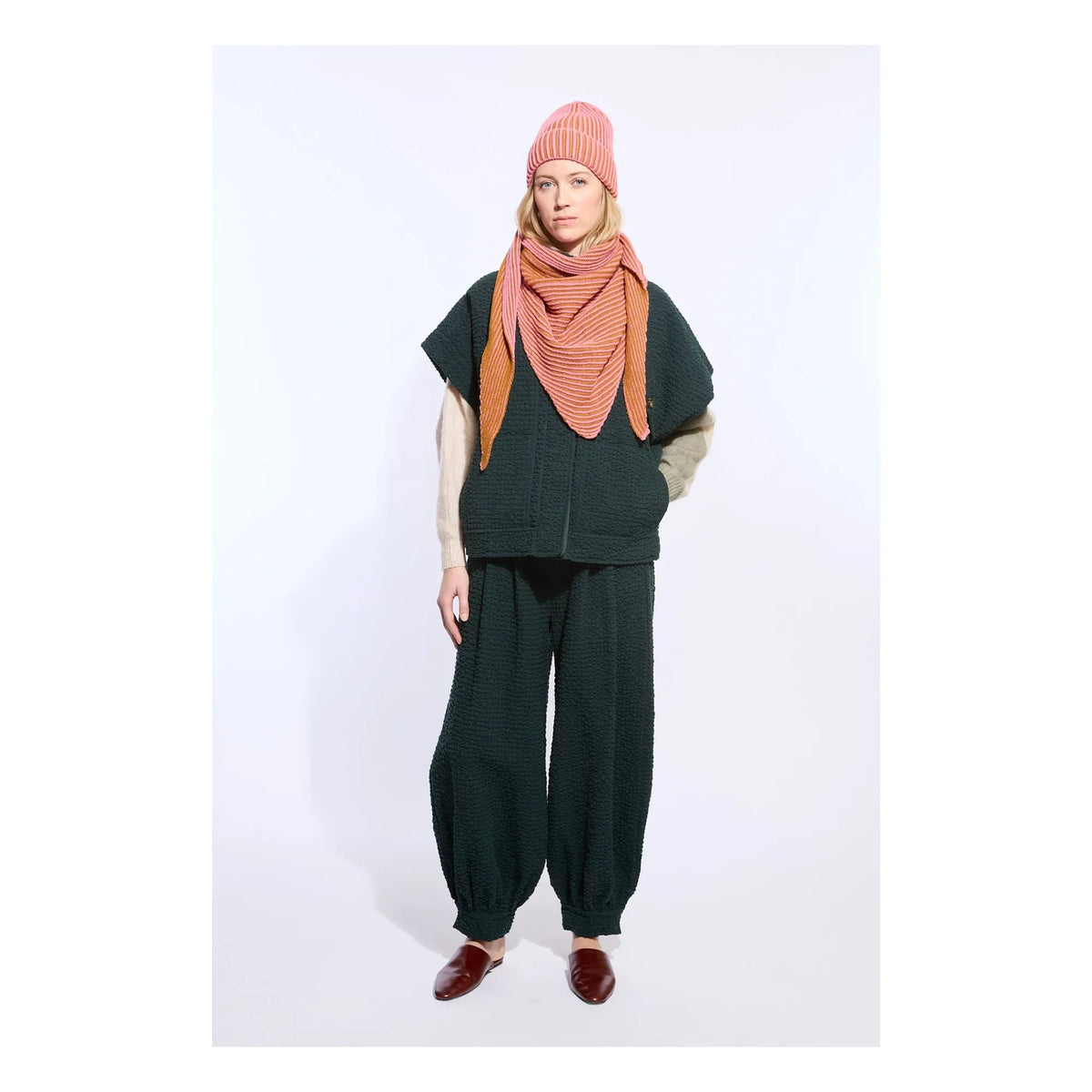 Mapoésie - Triangle Alfred Wool and Cashmere | Pink