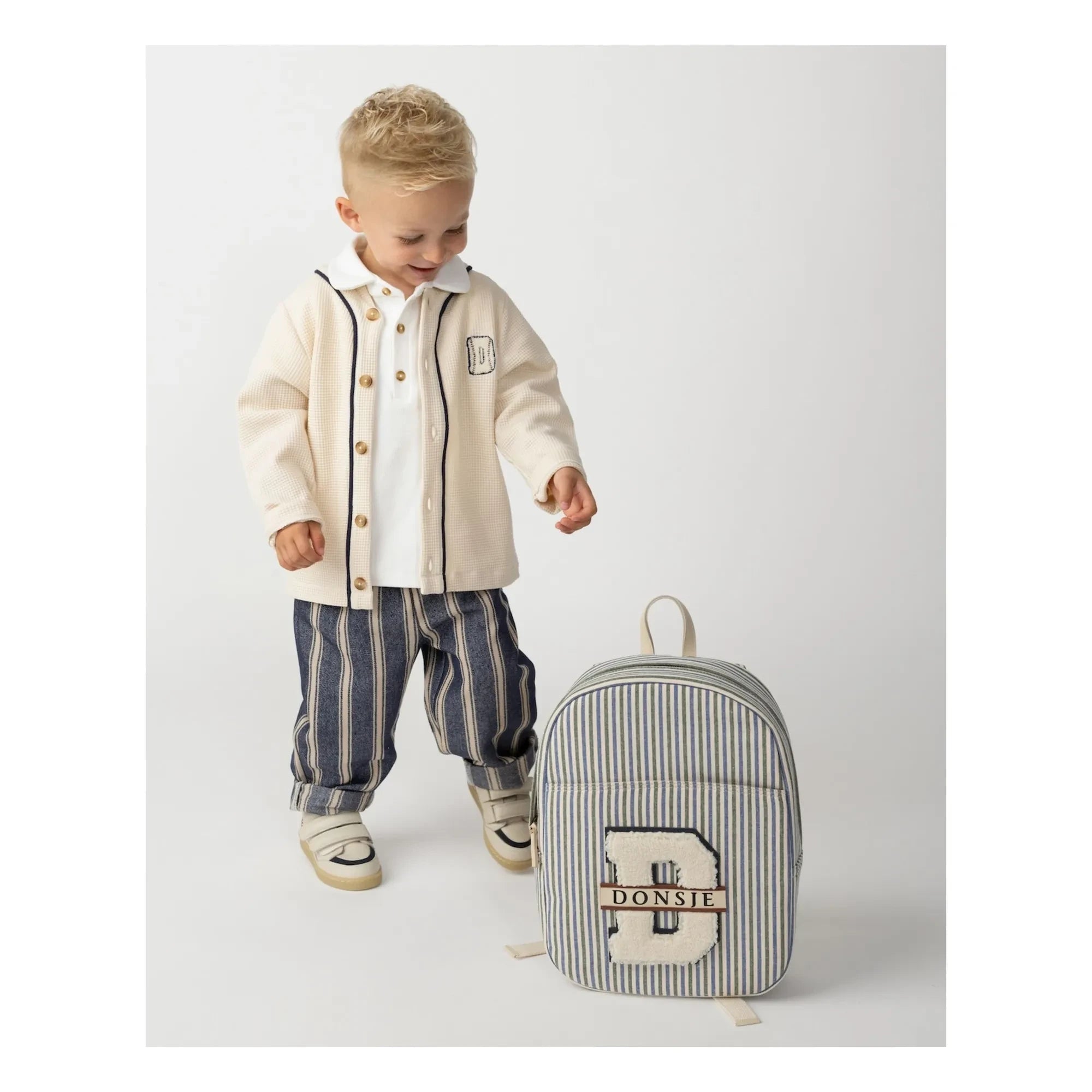 Donsje - Senn Waffle Cardigan | Ivory