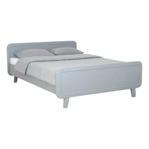Laurette - Round Bed 140x200cm - Light Gray | Gray