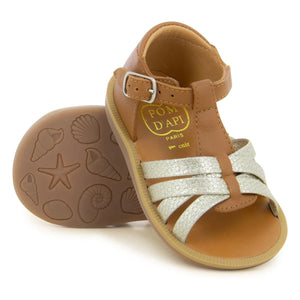 Pom d'Api - Poppy Open-Back Neptune Sandals | Camel