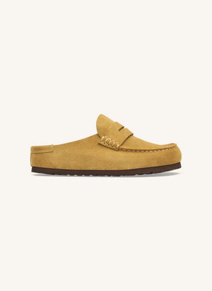 BIRKENSTOCK - Naples Suede Slippers | Yellow