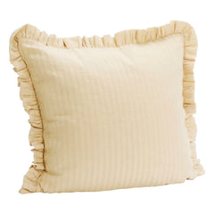 Madam Stoltz - Ruffled cushion cover | Yellow