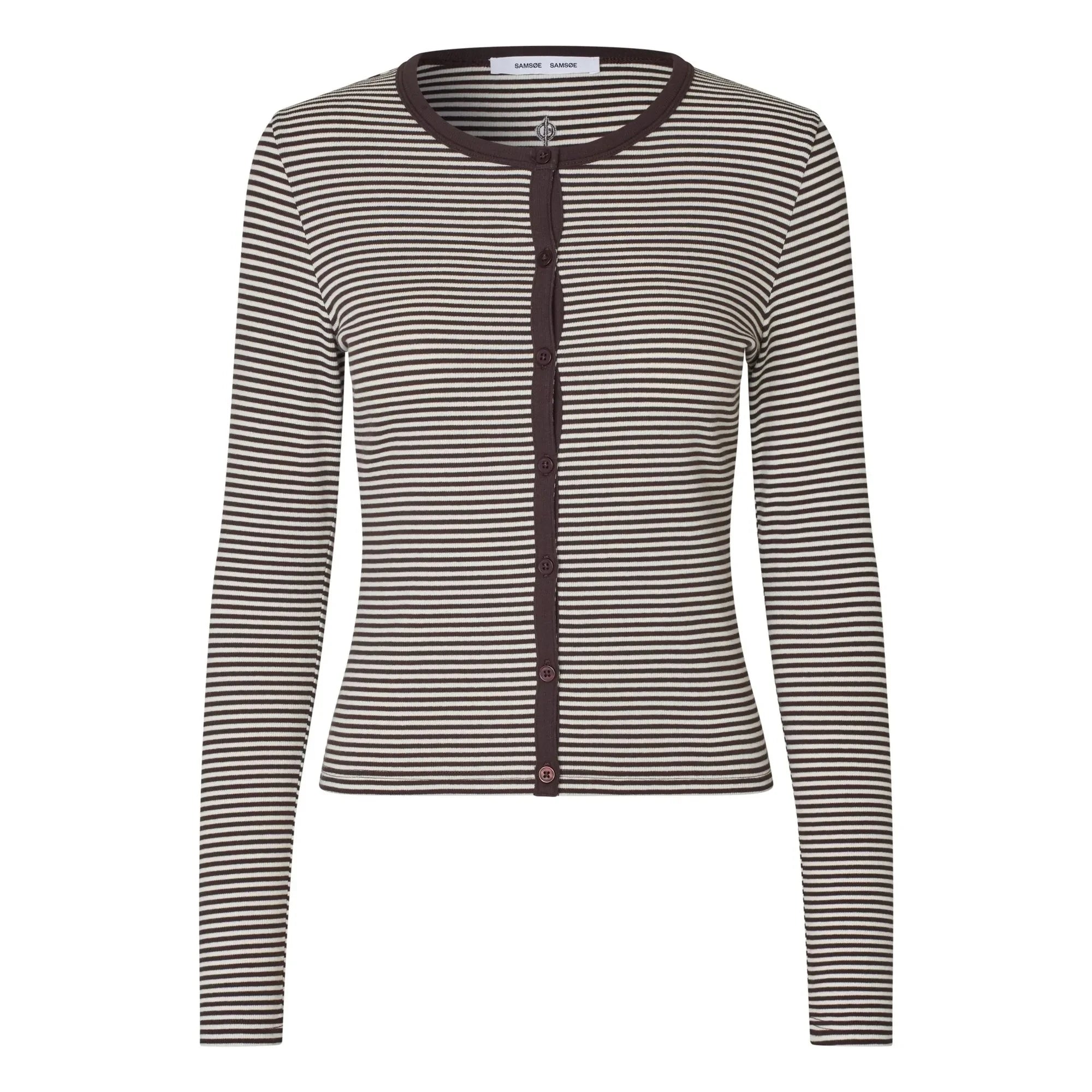 Samsoe Samsoe - Saalexo Organic Cotton Cardigan | Brown