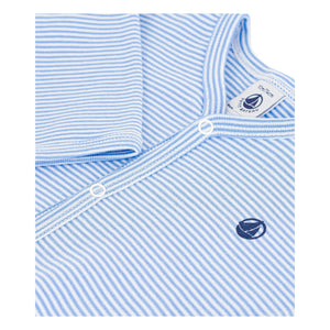 Petit Bateau - Organic Cotton Striped Pajama | Blue