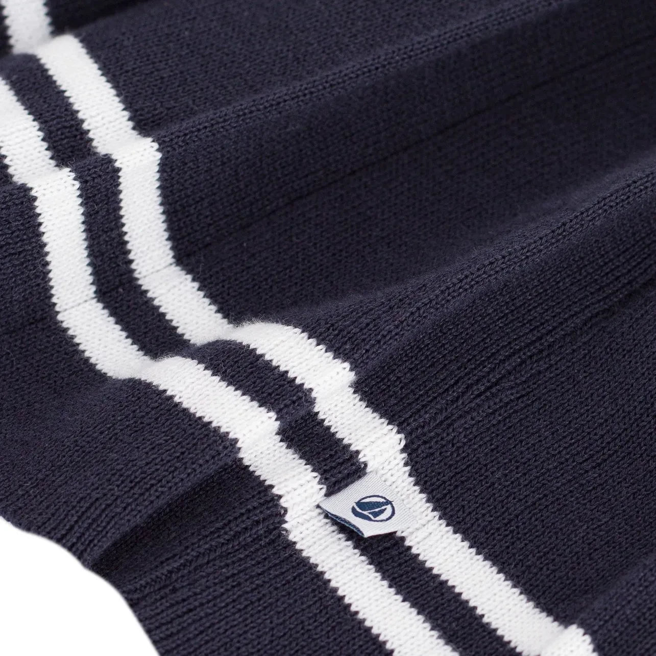 Petit Bateau - Organic Cotton Pleated Skirt | Navy