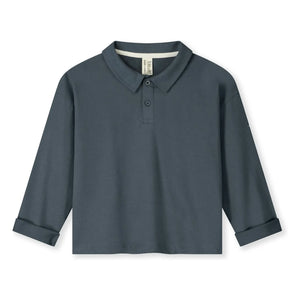 Gray Label - Organic Cotton Polo Shirt | Gray Blue