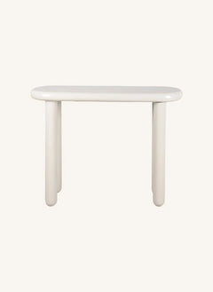Present Time - Cadiz Metal Console Table | Broken White