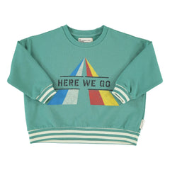 Piupiuchick - Here We Go Sweat Organik pamuk | Yeşil