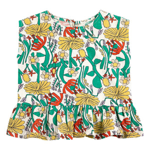 Bobo Choses - Organic Cotton Flower Top | Ecru