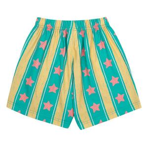 Jelly Mallow - Star Striped Shorts | Turquoise