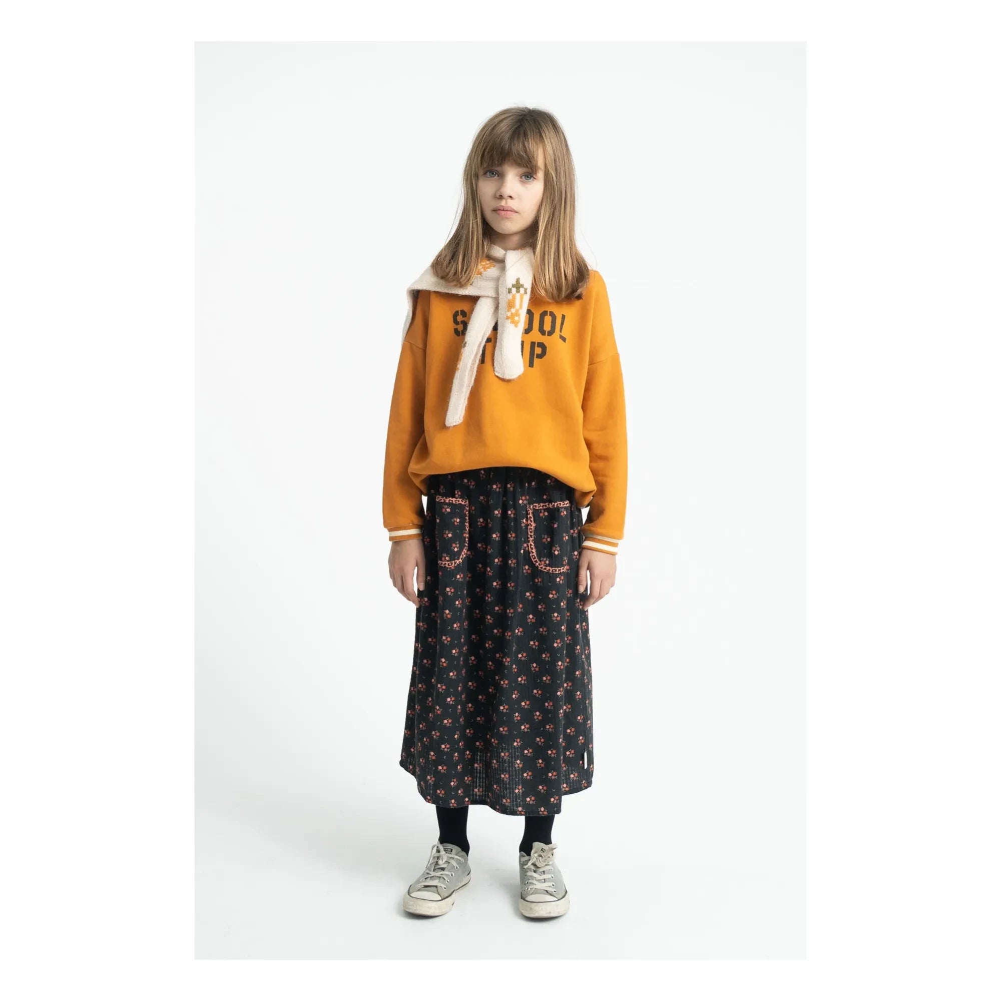 Piupiuchick - Floral Skirt | Black