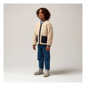 Gosoaky - Sleeping Lion Reversible Sherpa Jacket | Beige