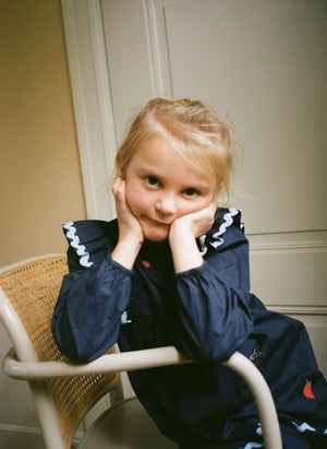 Flöss - Hannah Çilekli Elbise | Lacivert