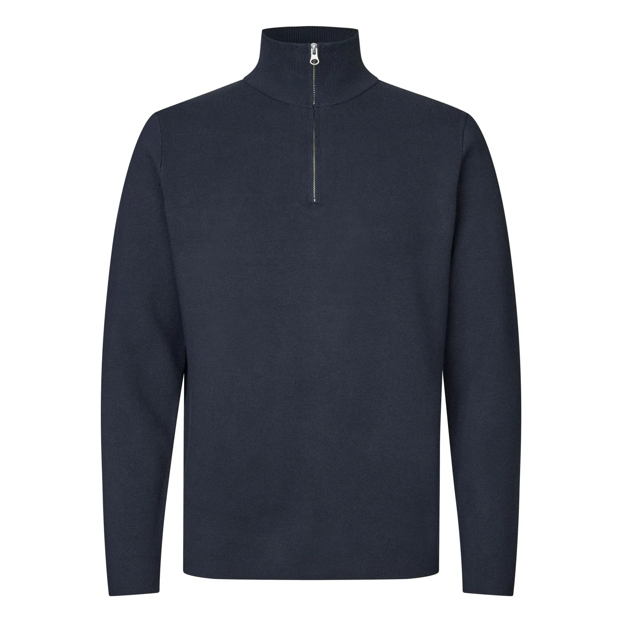 Samsoe Samsoe - Gunan Half-Zip Sweatshirt | Dark Blue