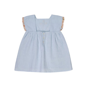 Lilinoa - Marie Lin embroidered dress | Light blue