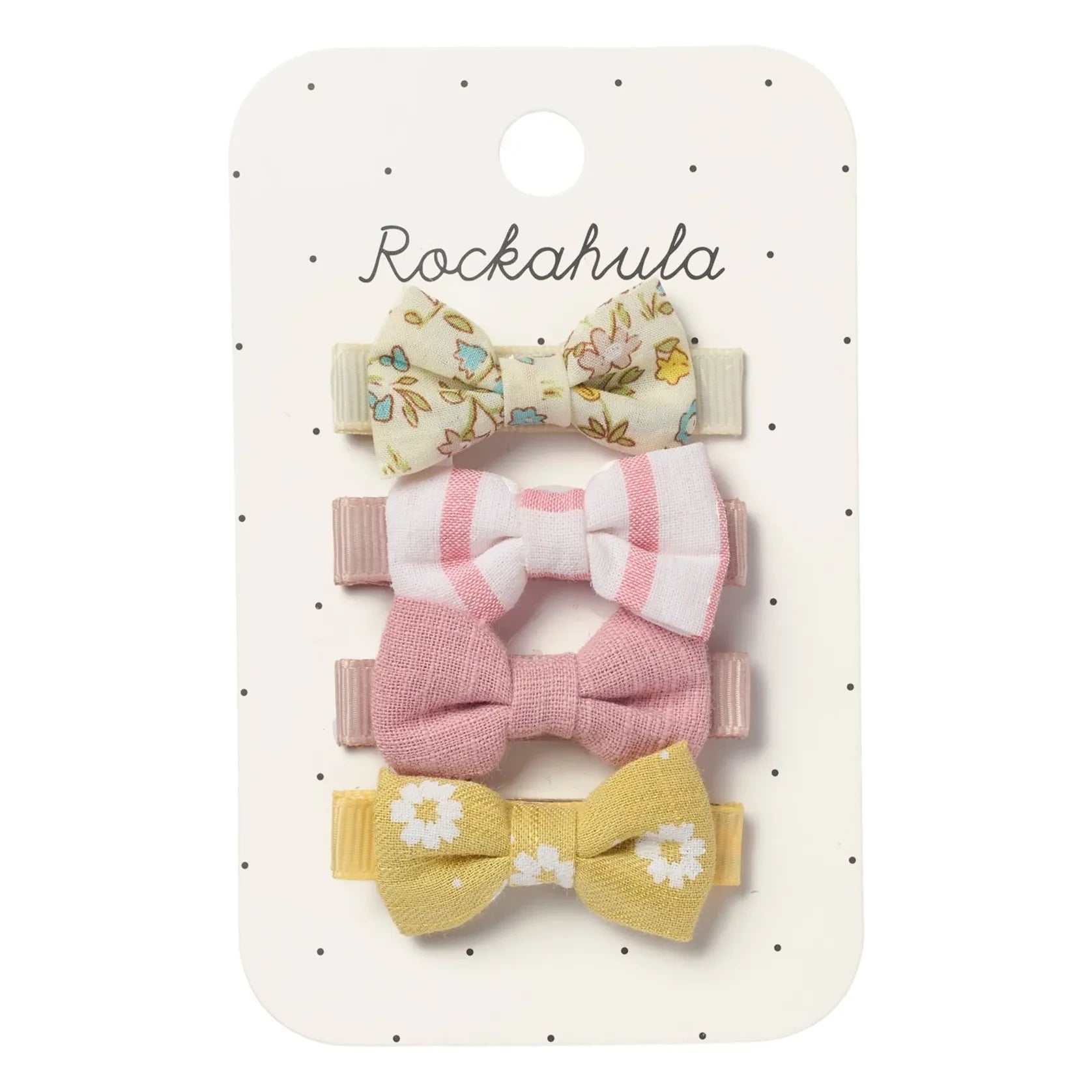 Rockahula Kids - 4-Piece Bow Set | Ecru
