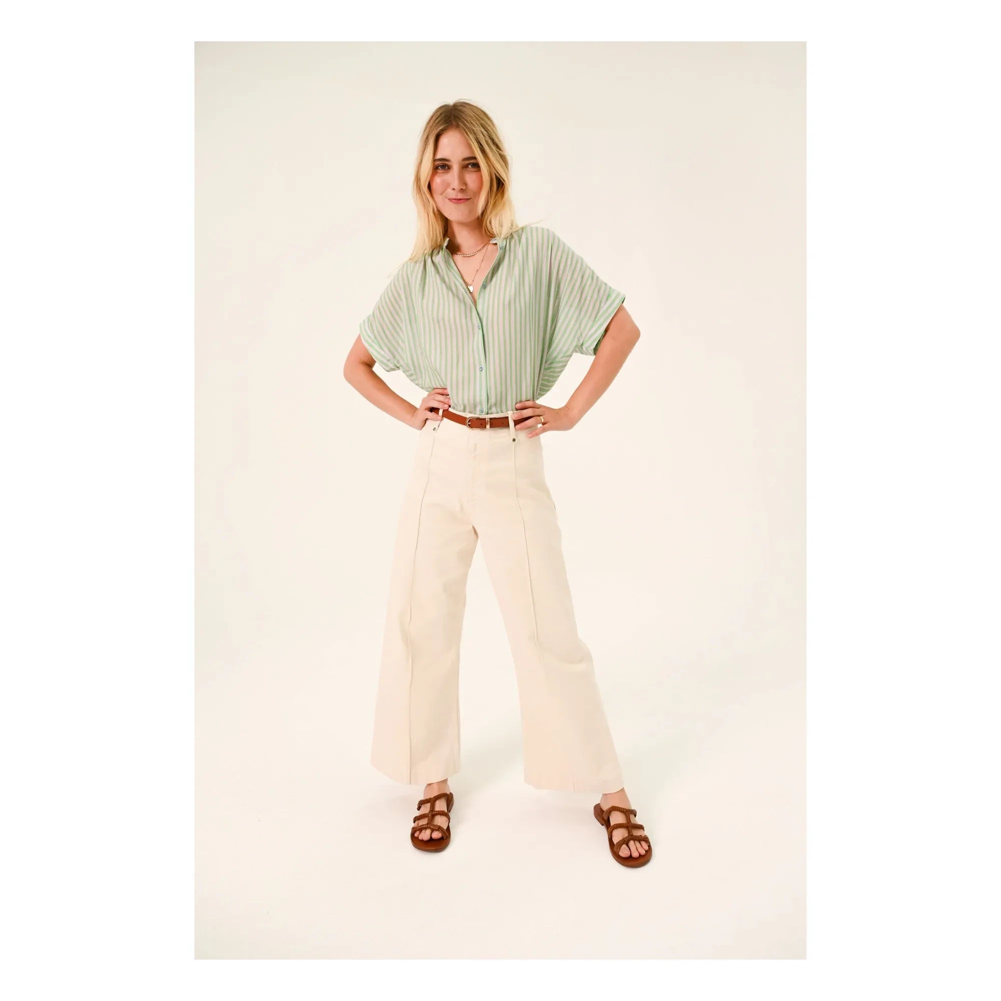 Sacrécoeur - Louison Sweet blouse | Green
